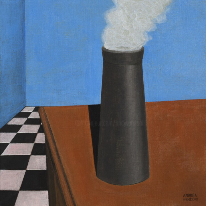 The Chimney Is On The Table - 2 绘画, 15.8x15.8 in