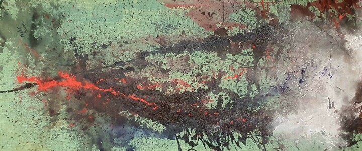 绘画,  37.4x78.7 in 