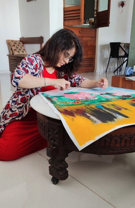 Steps of the making of the work