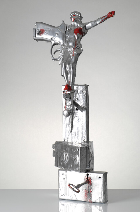 CHRISTOGUN 雕塑, 13.4x14.2 in