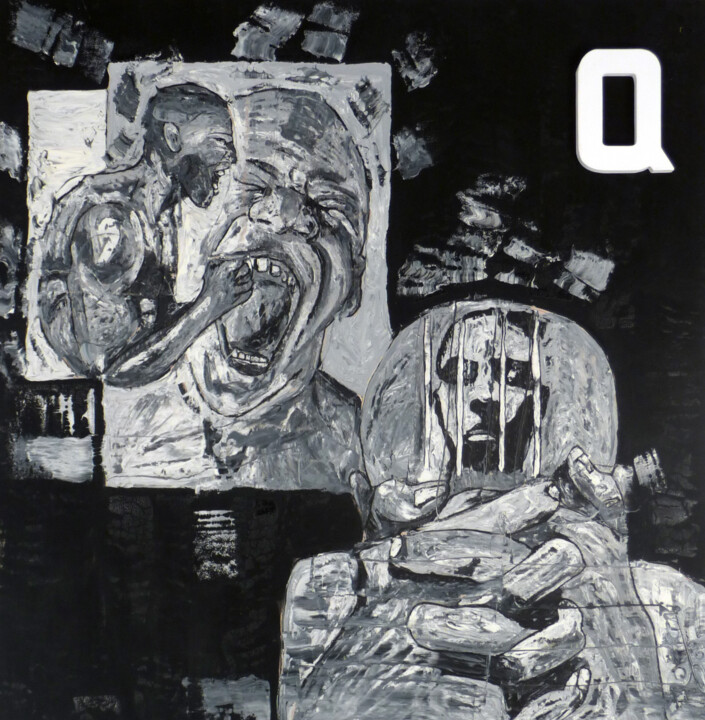 MUSEE DU SSAU ALPHABET "26 WORDS Q 绘画, 49.2x49.2 in