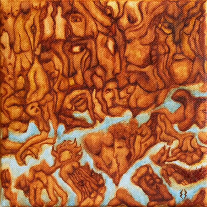 绘画,  7.9x7.9 in 