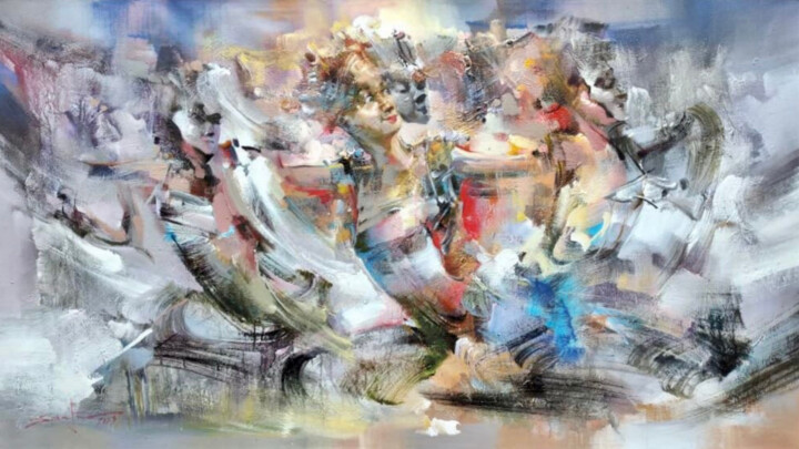 绘画,  35.4x63 in 