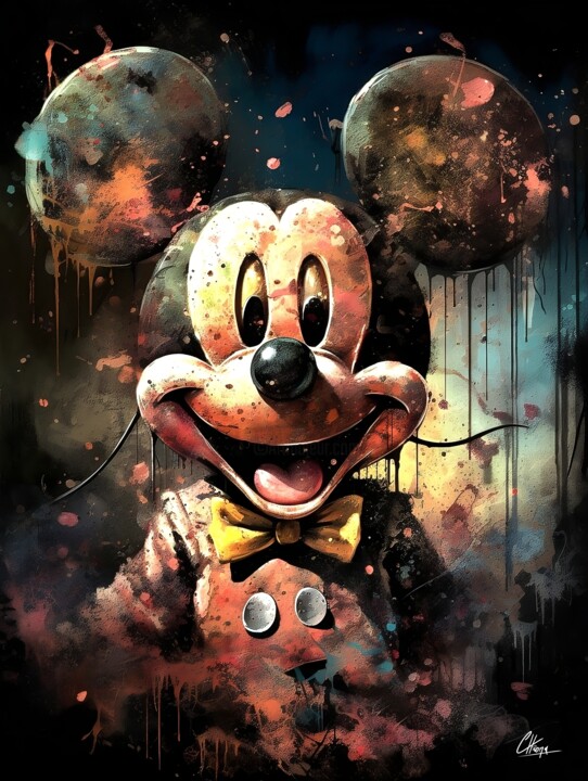 Mickey Smiley 数字艺术, 31.5x23.6 in