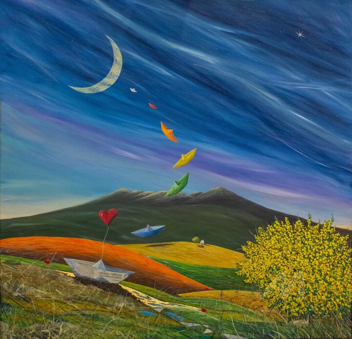 "Speranza" 绘画, 39.4x39.4 in