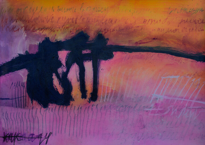 Painting titled "Thirst for life and…" by Snezhana Denis, Original Artwork, Acrylic
