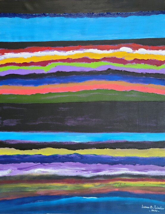 Champ paradisiaque énergetique(energetic paradise field) 绘画, 11x8.7 in