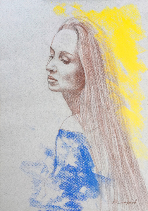 Ksenia №2 图画, 16.5x11.8 in