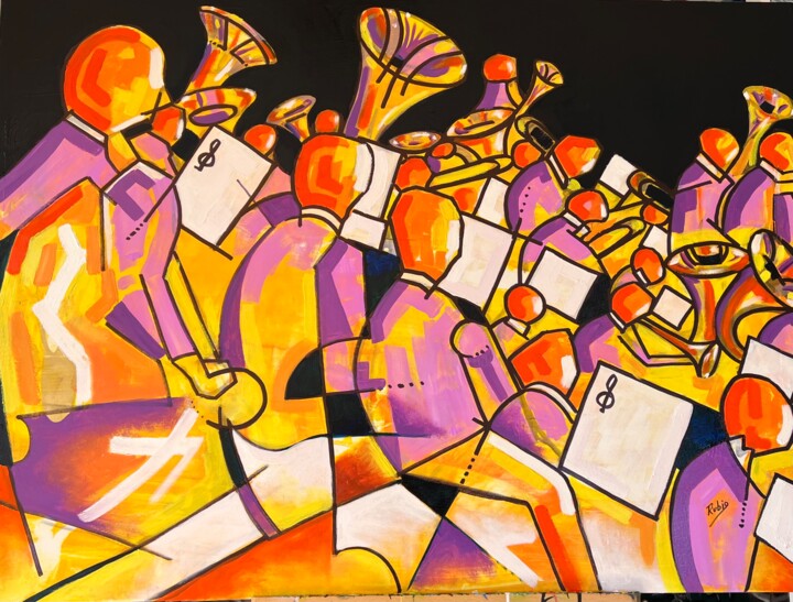 Rehearsal 绘画, 36x48 in