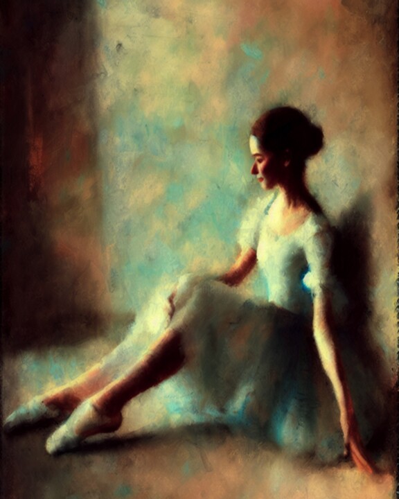 Digital Arts titled "Szkoła baletu" by Janusz Klas (El Polaco), Original Artwork, AI generated image