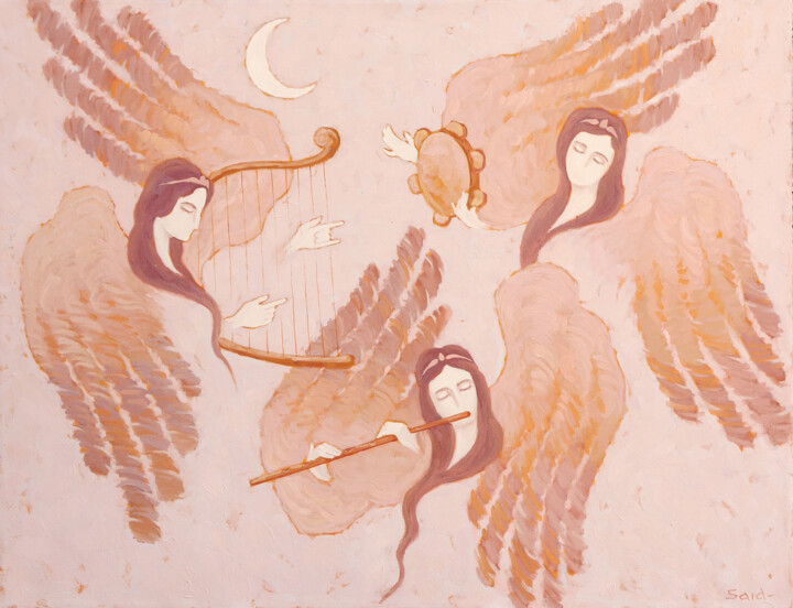 Muses 绘画, 29.5x39.4 in