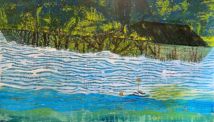 绘画,  43.3x74.8 in 