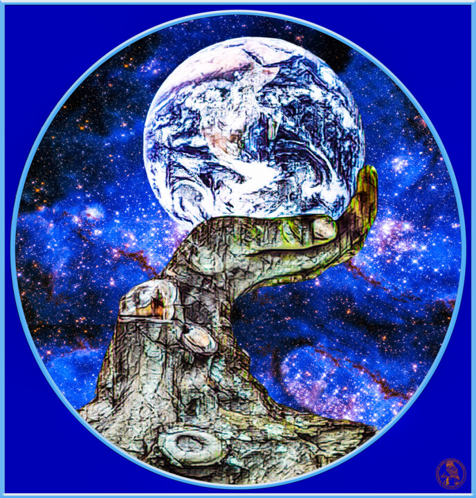 OH Welt ................... 数字艺术, 55.1x55.1 in