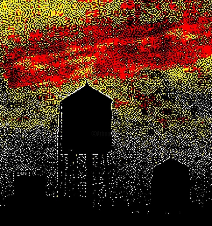 Clouds & Cityscape 137b4 摄影, 40x34.3 in