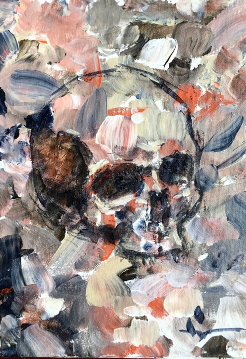 Vase Olivâtre Et Vain 绘画, 11.4x8.3 in