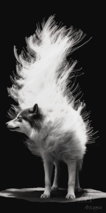 Tornado Wolf 数字艺术