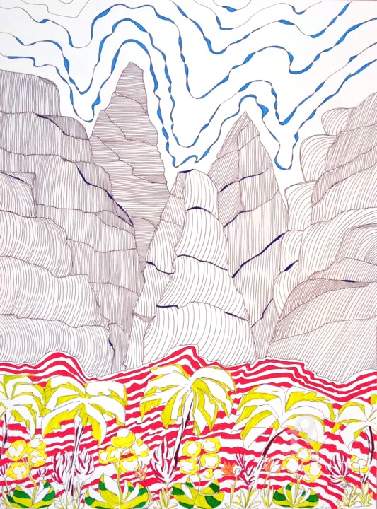 Fantasy Island No. 1 图画, 27.6x19.7 in