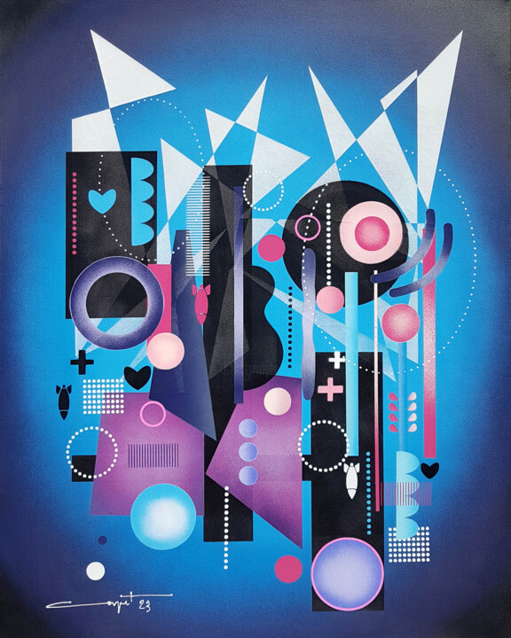 Love And Rocket 绘画, 39.4x31.5 in