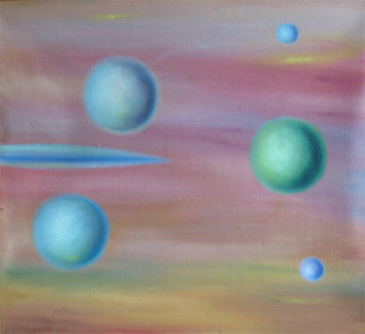 The Pink Space / Розовое пространство 绘画, 18.5x20.9 in