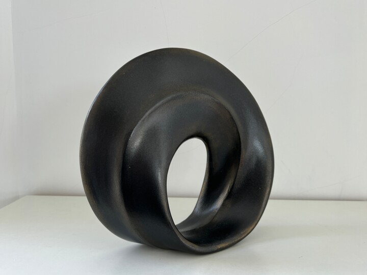 Sculpture titled "Cycle (bronze)" by Natalia Valter, Original Artwork, Stone