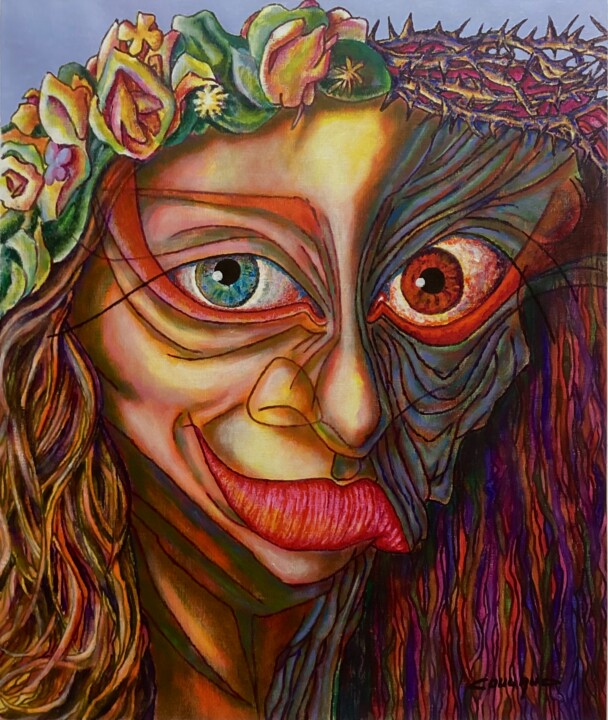 BELLE FÉE GORE 绘画, 21.9x18.3 in