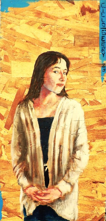 Cielo 2 绘画, 24x12 in