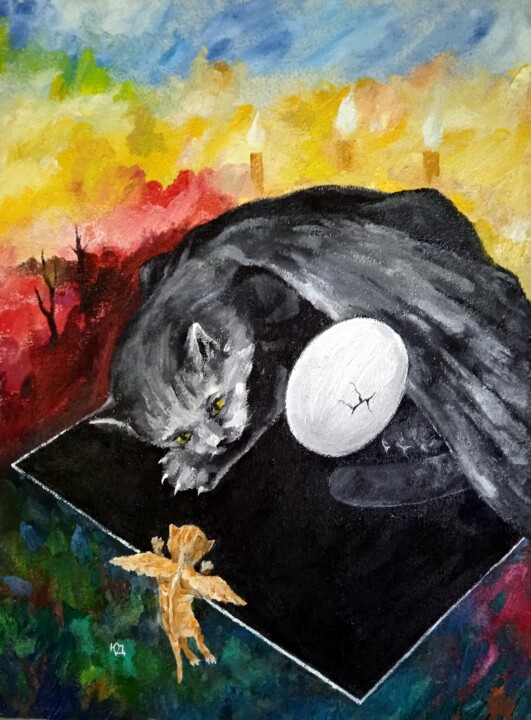 РОЖДЕНИЕ СУПРЕМАТИЗМА 绘画, 19.3x14.2 in