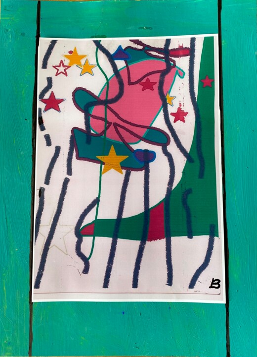 Die Sterne tanzen 绘画, 15.8x11.8 in