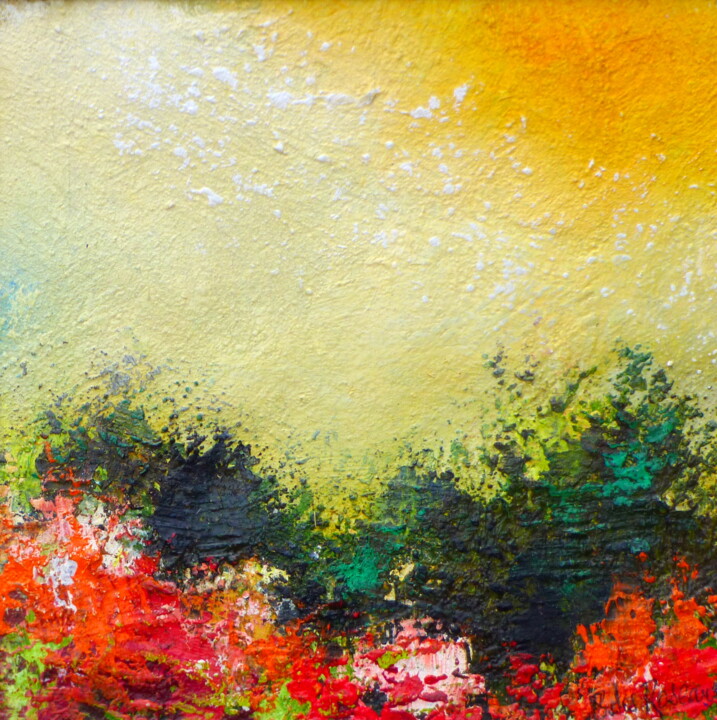 Paysage Imaginaire miniature N°25 绘画, 6.3x6.3 in
