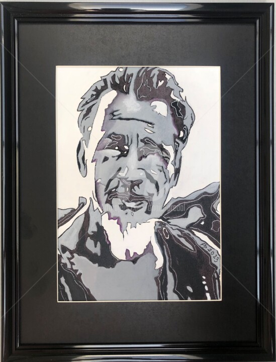 Pintura titulada "Florent Pagny" por Annie Predal, Obra de arte original, Acrílico