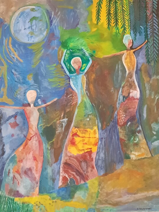 CA ¨ DANSES¨ Pittura, 36,2x25,6 in