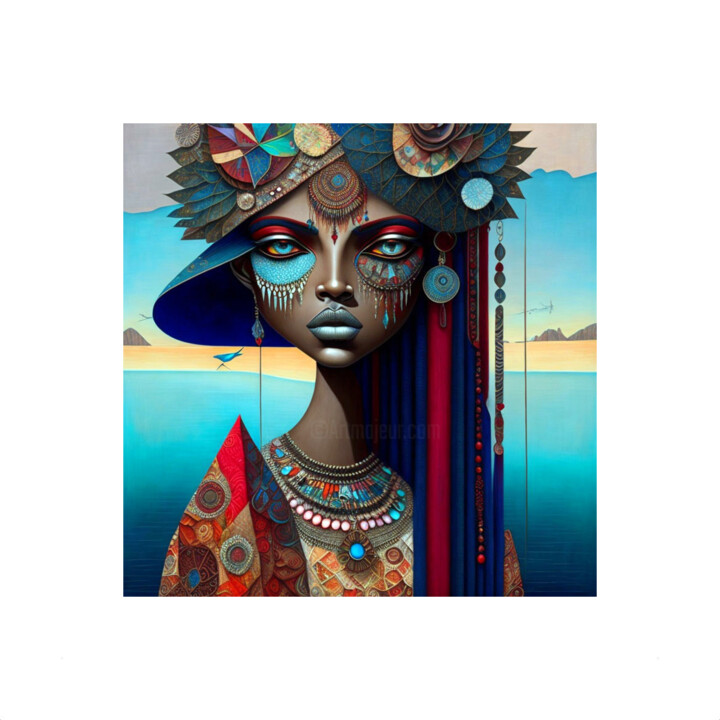 SAGA AFRIKA 25 数字艺术, 12.2x12.2 in