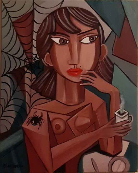 Aranha 绘画, 19.7x15.8 in