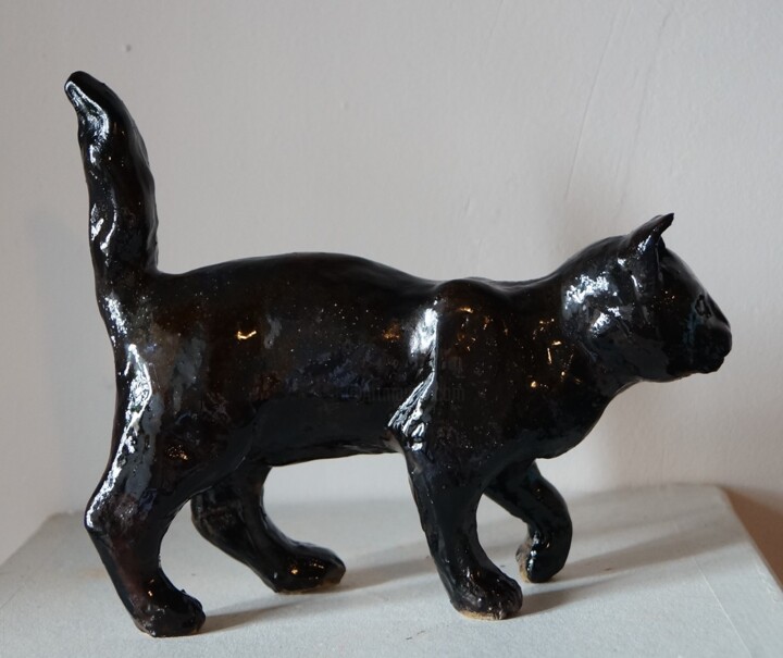 CHAT NOIR 雕塑, 6.7x7.9 in