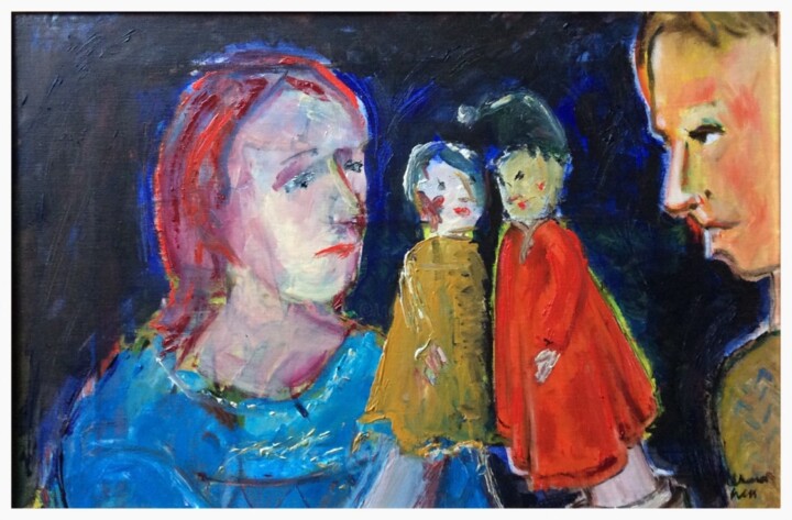 Painting titled "Speech is one sympt…" by Richard Cress, Original Artwork, Oil