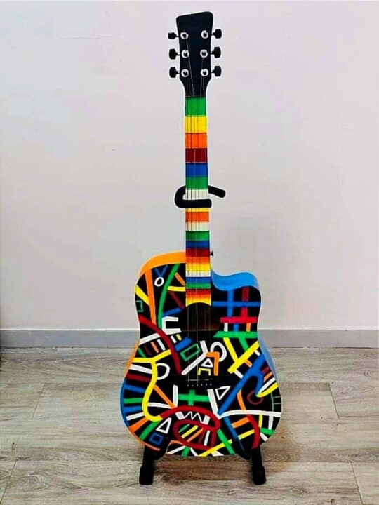 Chitarra Oltre Quel Tot n.3 绘画, 43.3x15.8 in