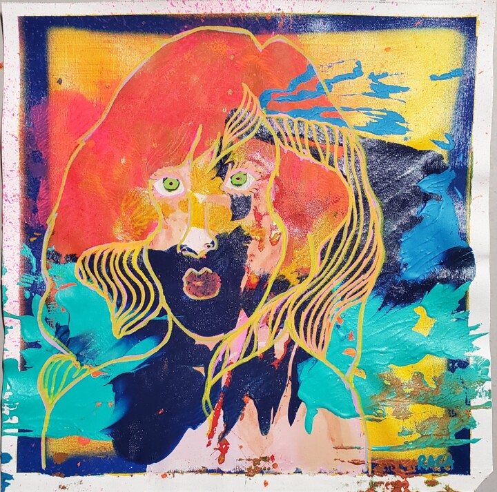 #123 绘画, 15x15 in