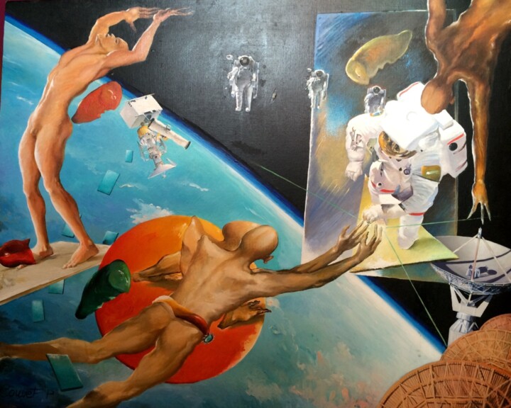 LES NATONAUTES. Vue d’ensemble du tableau 绘画