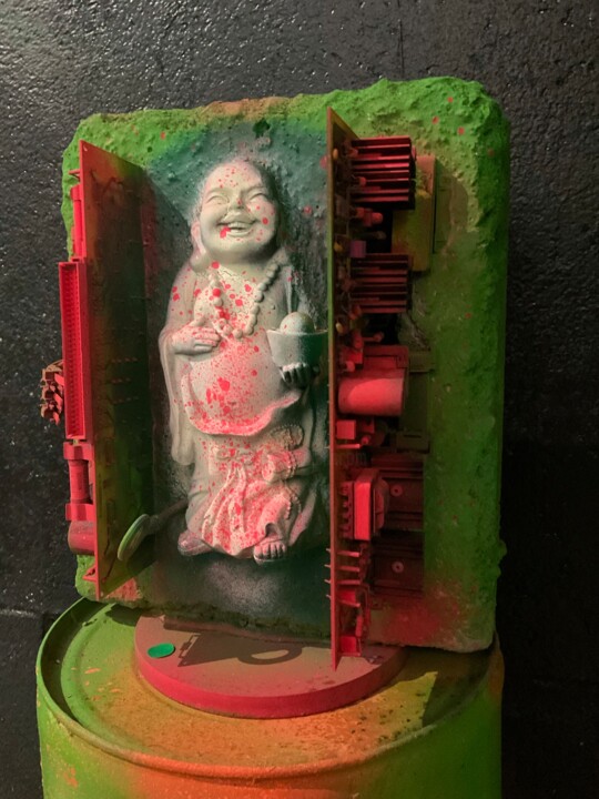 SCULPTUR MUSEE SPIKTR BUDDHA PC 99 조형물, 137.8x7.9 in