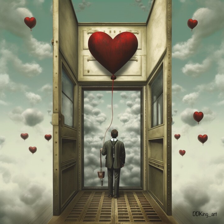 Higher Love 数字艺术, 23.6x23.6 in