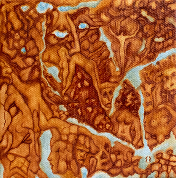 绘画,  7.9x7.9 in 