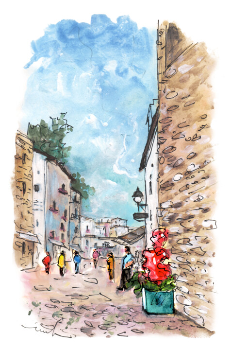 Ibiza Town 04 绘画, 8.3x5.1 in