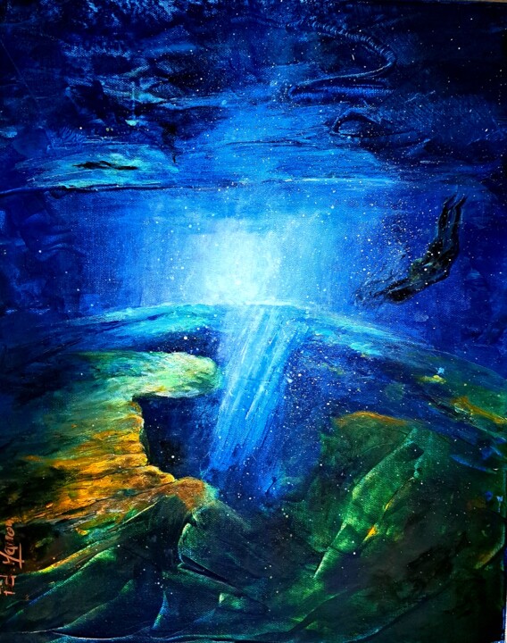 Abysse 绘画, 16.1x13 in