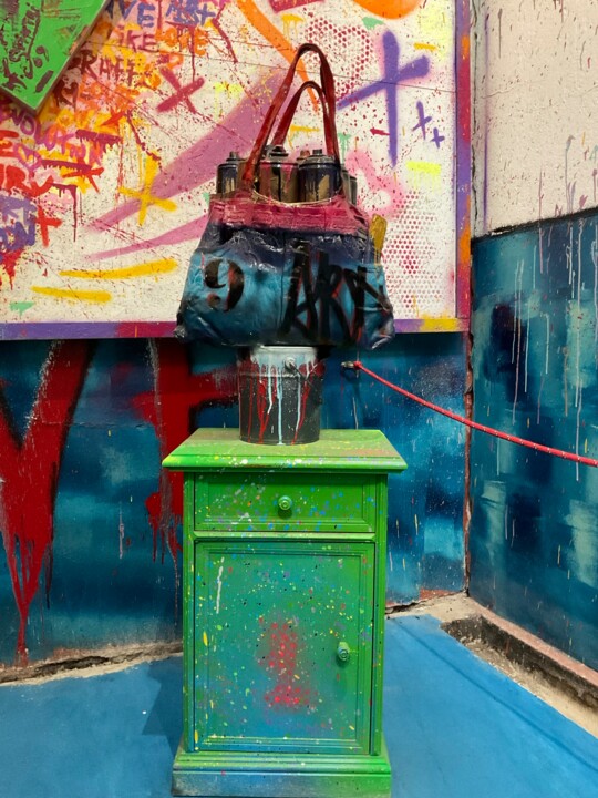 Sculpture intitulée "SCULPTURE MUSEE SPI…" par F. Spi-K-Tri, Œuvre d'art originale, Résine