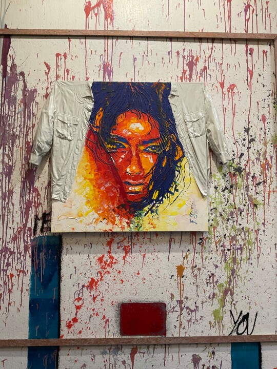 TABLEAU LOVE REVOLUTION DIVINART 绘画, 98.4x78.7 in
