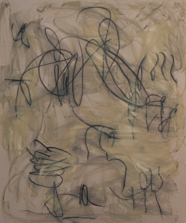 I walk this earth all by myself 绘画, 48x40 in
