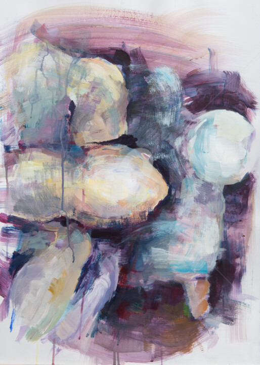 Painting titled "Σκεπτομορφές / Thou…" by Ioannis Filippopoulos, Original Artwork, Acrylic