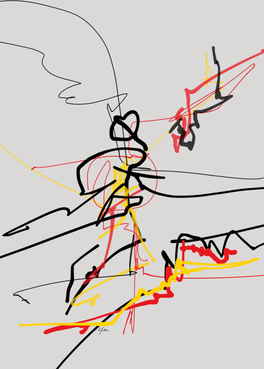 Running on Fire 数字艺术