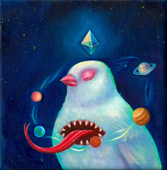 I see you 绘画, 5.1x5.1 in