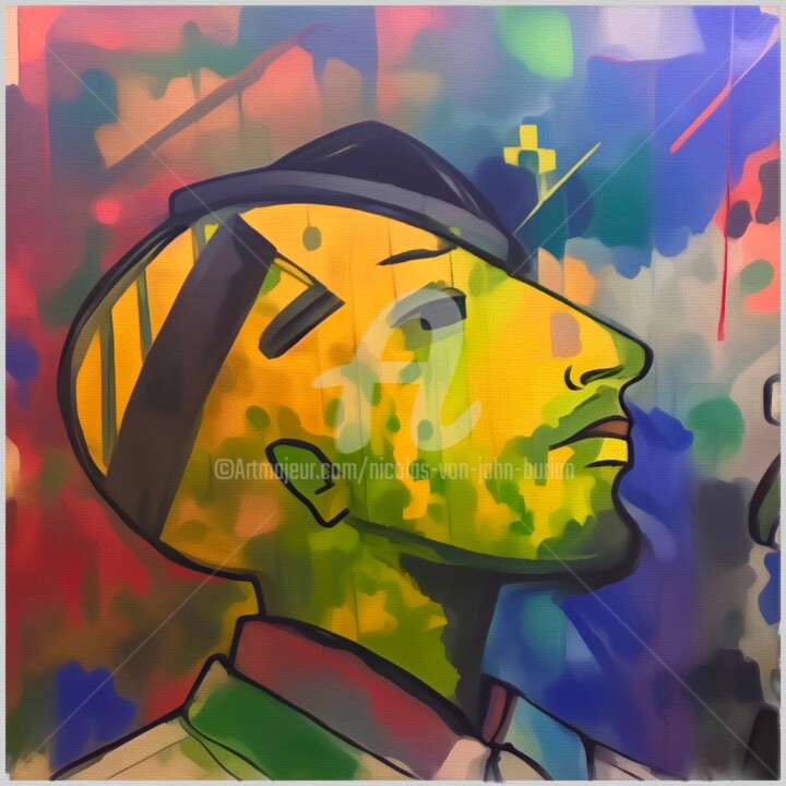 justifiably proud 绘画, 11.4x11.4 in